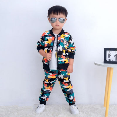 Conjunto Deportivo Infantil de Terciopelo para Primavera y Otoño - Image 7