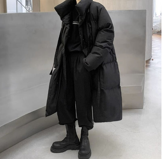 Abrigo Acolchado de Algodón Largo para Hombre - Image 11