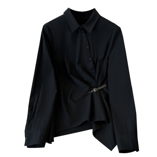 Blusa Negra Manga Larga para Mujer - Perfecta para Primavera - Image 11