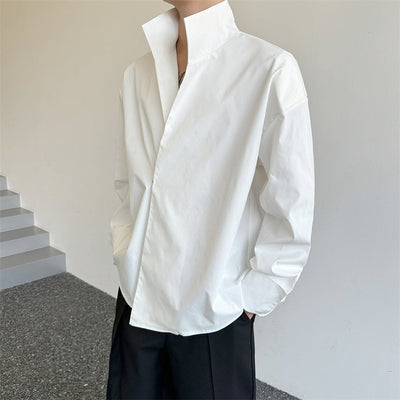 Chaqueta Camisa Cuello Rígido Diseño Minimalista - Image 12