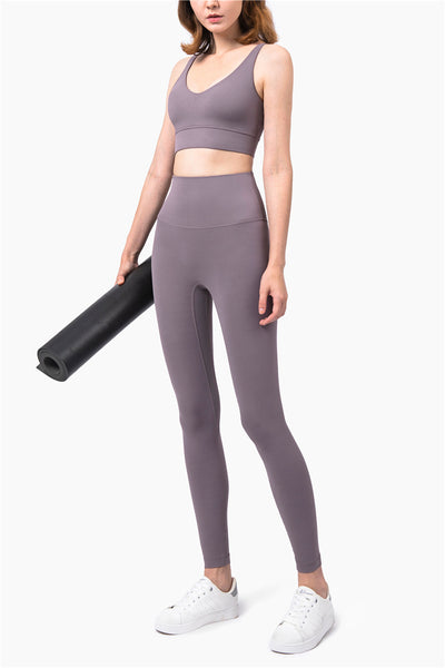 Leggins Cintura Alta Sin Costuras Efecto Durazno Antideslizantes - Image 25