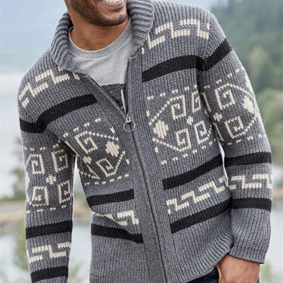 Cardigan Casual con Solapa para Hombre - Estilo Joven Versátil