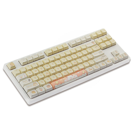 Keycaps Mecánicos Custard Cute - Compatible 68, 75, 98, 100 Teclas - Image 13