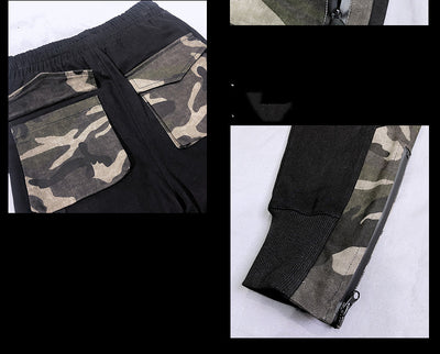Overol Casual Funcional Camuflado con Costuras de Personalidad Slim - Image 11