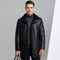 Men's Premium Leather Jacket with Thick Fleece Lining