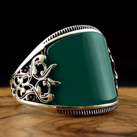 Anillo para Hombre con Diseño Vintage Grabado