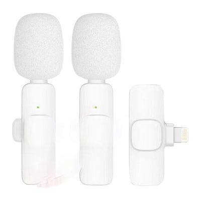 Micrófono Inalámbrico de Solapa Blanco - Clip Compacto para una Mano Libre - Image 3