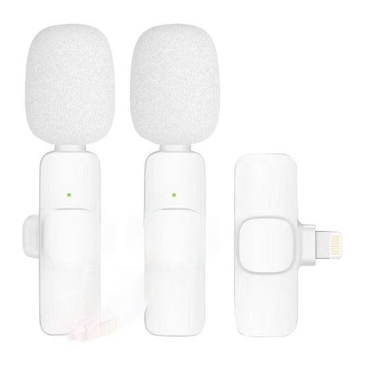 Micrófono Inalámbrico de Solapa Blanco - Clip Compacto para una Mano Libre - Image 3