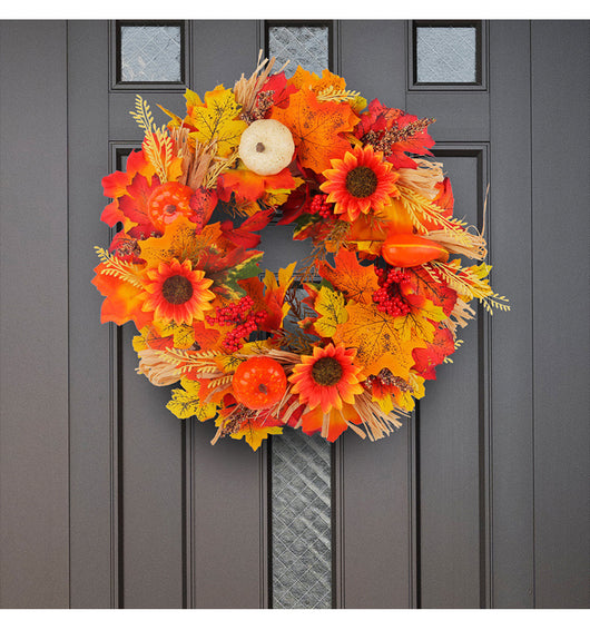 Decoración de Pared con Flores Simuladas y Rama Seca - Image 11