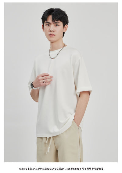 Camiseta Drape Suelta para Hombre - Estilo Casual Relajado - Image 26