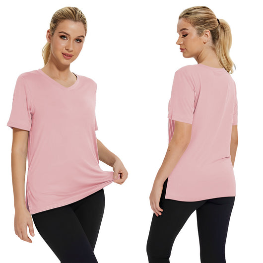 Blusa Suelta de Verano Cuello Redondo con Abertura Lateral - Image 13