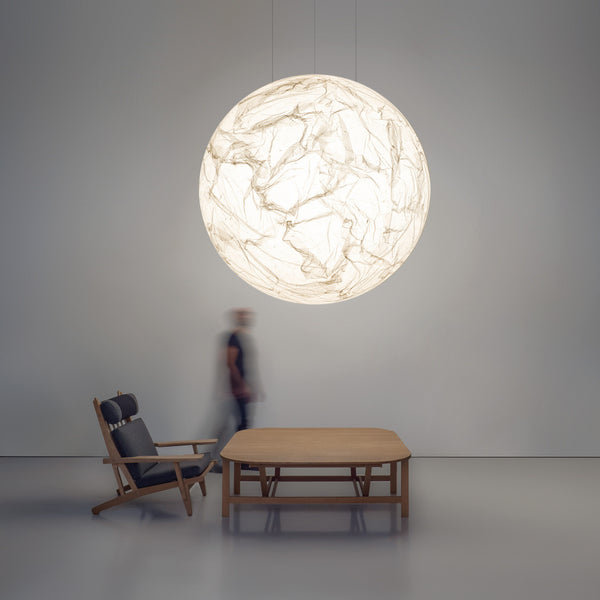Lámpara Colgante Moon Minimalista de Doble Altura para Restaurantes