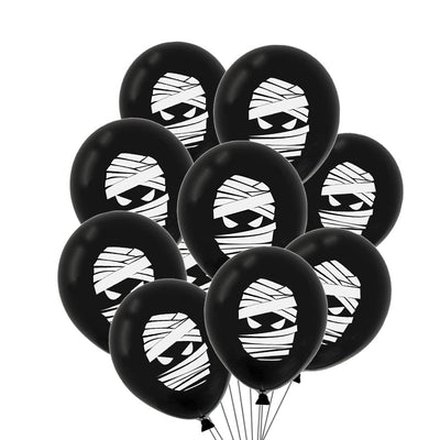 Juego de 10 Globos de Látex con Diseños de Halloween - Image 20