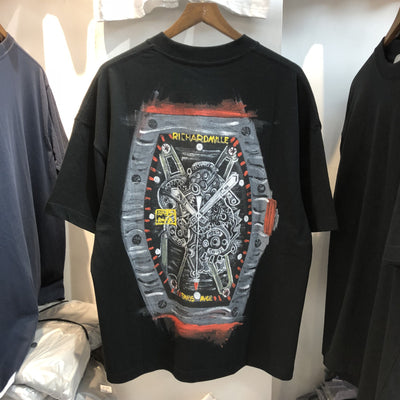 Camiseta Suelta Unisex Estilo Hip Hop con Estampado Graffiti - Diseño Urbano para Parejas - Image 5
