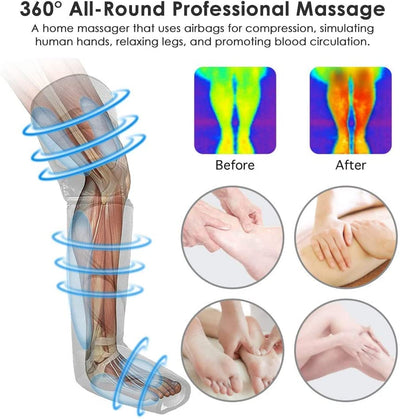 Masajeador de Piernas con Calor y Compresión de Aire - Inalámbrico para Rodillas - Image 12