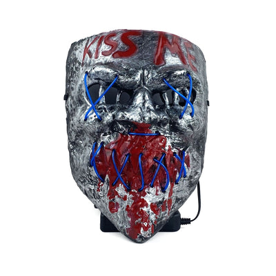 Máscara LED Fría para Halloween - Accesorio de Terror Profesional - Image 17