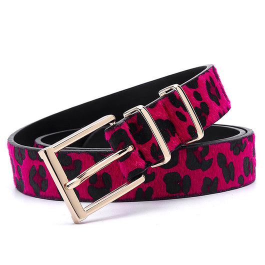 Cinturón de Crin de Caballo con Estampado Leopardo - Estilo Creativo Femenino - Image 10
