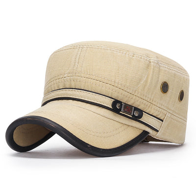 Gorra Vintage de Algodón con Detalles en Cuero Desgastado - Image 11