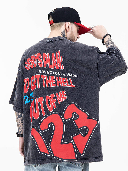 Playera Suelta Urbana de Cinco Puntas con Mangas Trendy - Image 10