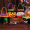Bolsa de Caramelos Halloween con Diseño de Calabaza - Accesorio Portátil para Disfraz