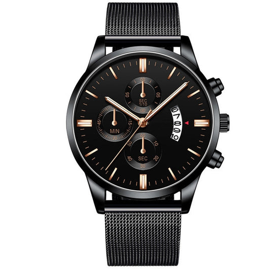 Reloj de Lujo para Hombre con Malla Metálica y Movimiento de Cuarzo - Image 29