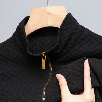 Camisa Casual con Cuello de Solapa y Cierre de Cremallera para Hombre - Image 4
