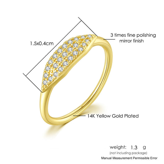 Anillo Fino Chapado en Oro para Mujer - Diseño Minimalista - Image 3