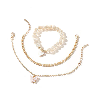 Conjunto de Joyería Mariposa Multicapa en Acrílico para Mujer - Image 4