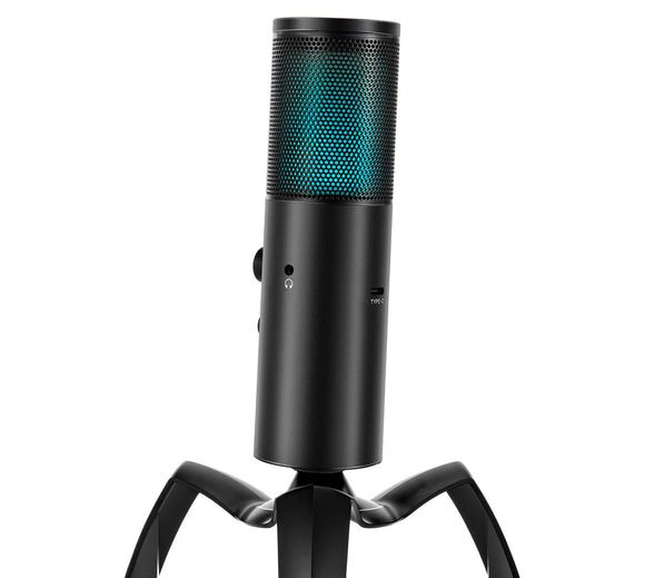 Micrófono Condensador Karaoke Bidireccional con Grabación
