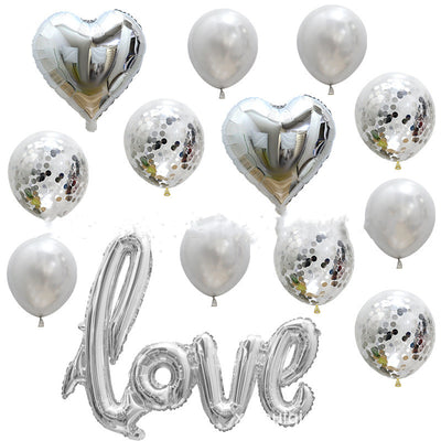 Juego de Globos Confesión de Amor Gigante con Lentejuelas de Aluminio - Image 3