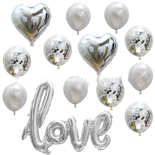Juego de Globos Confesión de Amor Gigante con Lentejuelas de Aluminio - Image 3