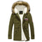 Parka Militar Gruesa para Hombre con Cuello de Pelaje - Abrigo Térmico Invierno