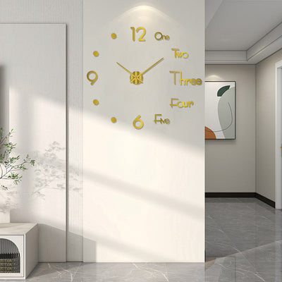 Reloj de Pared Digital Silencioso Nórdico - Adhesivo Decorativo Acrílico - Image 3