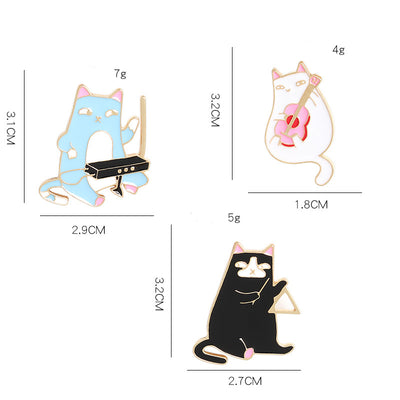 Broche de Gato Tocando Guitarra - Diseño Divertido y Original - Image 9