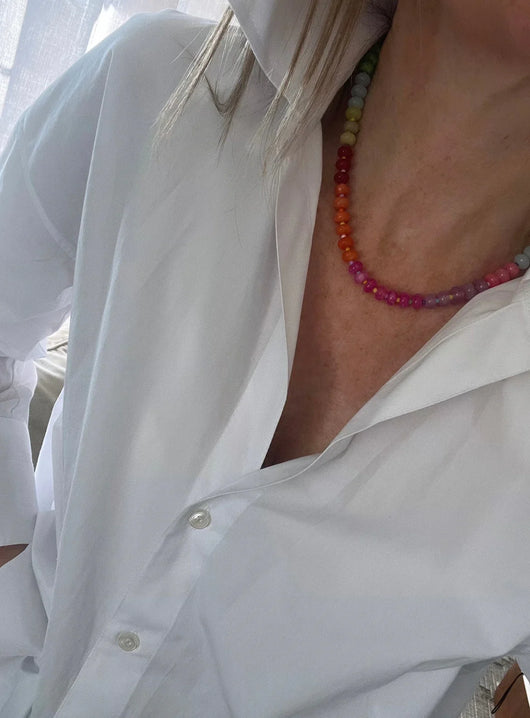 Rainbow Beaded Necklaces