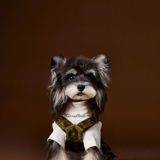 Overol para Perro Estampado Leopardo Otoño