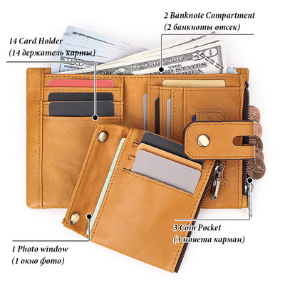 Billetera Trifold Multicolor para Hombre - Diseño Personalidad - Image 22