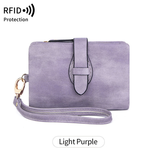 Cartera Mujer Cuero Suave RFID Protegida Compacta Colores Lisos - Image 12