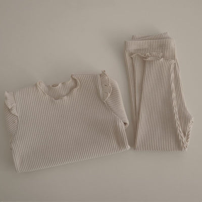 Conjunto de Pijama Infantil de Algodón con Tiras en las Axilas - Image 5