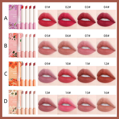Estuche de Labiales Mate Efecto Cigarro - Colección 4 Flores - Image 4