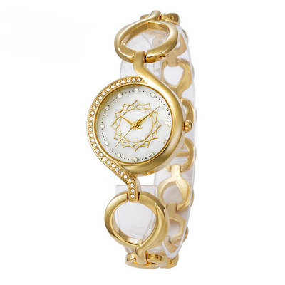 Reloj Pulsera de Diamantes con Esfera Pequeña - Elegancia Moderna