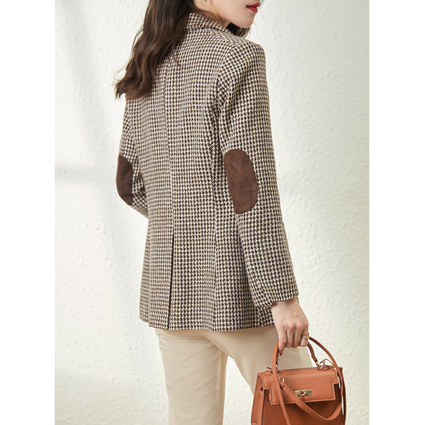Chaqueta de Lana Corta para Mujer - Abrigo de Invierno Elegante