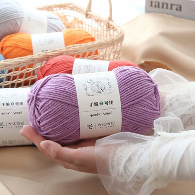 Lana Tejida a Mano Grosor Medio - Kit DIY con Aguja para Bufanda, Gorro y Abrigo - Image 42