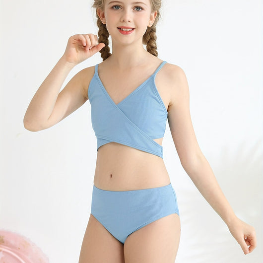 Bikini Dos Piezas con Cruzado para Niñas - Image 11