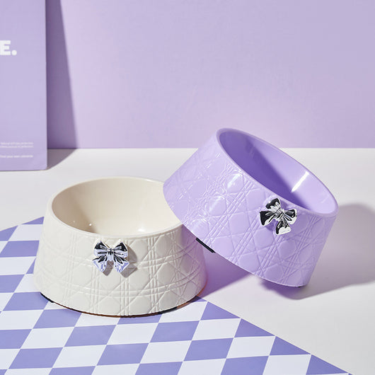 Comederos para Mascotas con Diseño de Moño - Platos Elegantes para Perros y Gatos - Image 10