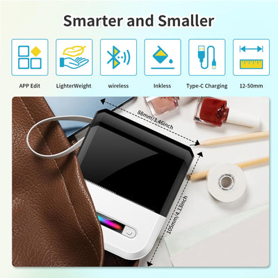 Impresora Térmica Portátil Bluetooth Adhesiva - Etiquetadora Compacta Inalámbrica - Image 12