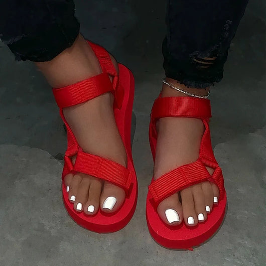 Sandalias Playeras Mujer con Velcro Ligeras y Cómodas - Image 8