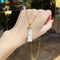 Simple Titanium Steel Pearl Necklace Female Niche Design Sense B2