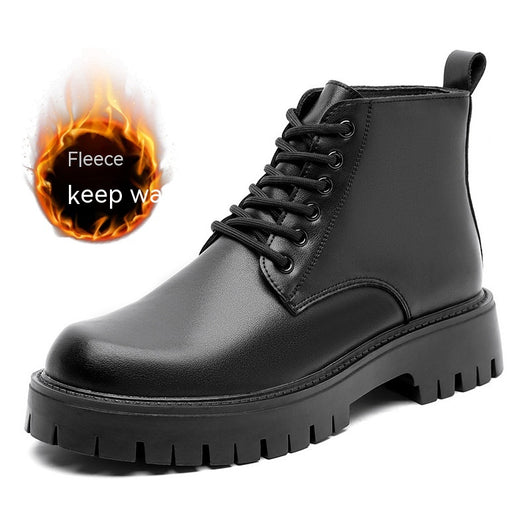Botas Británicas de Cuero Cálidas con Suela Reforzada - Estilo Clásico - Image 4