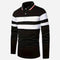 Camisa Business Casual Manga Larga con Detalles de Costura para Hombre